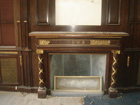 W. Turner Lord & Co. Burr Mahogany Library Bookcase 